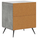 Natskab 2 pcs Betongrå 43 x 34,5 x 50 cm Konstrueret træ