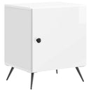Natskab 2 pcs Hvid højglans 43 x 34,5 x 50 cm Konstrueret træ