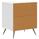 Natskab 2 pcs Hvid højglans 43 x 34,5 x 50 cm Konstrueret træ