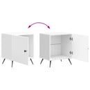 Natskab 2 pcs Hvid højglans 43 x 34,5 x 50 cm Konstrueret træ