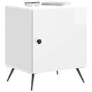 Natskab 2 pcs Hvid højglans 43 x 34,5 x 50 cm Konstrueret træ
