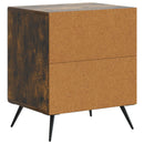 Natskab 2 pcs Røget eg 43 x 34,5 x 50 cm Konstrueret træ