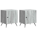 Natskab 2 pcs Grå sonoma-eg 43 x 34,5 x 50 cm Konstrueret træ