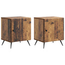 Natskab 2 pcs Gammelt træ 43 x 34,5 x 50 cm Konstrueret træ