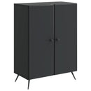 Sideboard Sort 66 x 34,5 x 90 cm Konstrueret træ