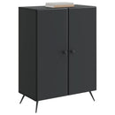 Sideboard Sort 66 x 34,5 x 90 cm Konstrueret træ