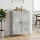 Sideboard Betongrå 66 x 34,5 x 90 cm Konstrueret træ