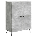 Sideboard Betongrå 66 x 34,5 x 90 cm Konstrueret træ