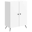 Sideboard Hvid højglans 66 x 34,5 x 90 cm Konstrueret træ