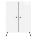 Sideboard Hvid højglans 66 x 34,5 x 90 cm Konstrueret træ