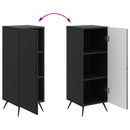 Sideboard Sort 33 x 34,5 x 90 cm Konstrueret træ