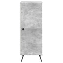 Sideboard Betongrå 33 x 34,5 x 90 cm Konstrueret træ