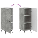 Sideboard Betongrå 33 x 34,5 x 90 cm Konstrueret træ