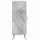 Sideboard Betongrå 33 x 34,5 x 90 cm Konstrueret træ