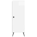 Sideboard Hvid højglans 33 x 34,5 x 90 cm Konstrueret træ