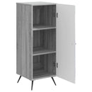 Sideboard Grå sonoma-eg 33 x 34,5 x 90 cm Konstrueret træ
