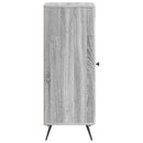Sideboard Grå sonoma-eg 33 x 34,5 x 90 cm Konstrueret træ