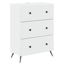 Skuffeskab Hvid 66 x 34,5 x 90 cm Konstrueret træ