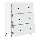 Skuffeskab Hvid 66 x 34,5 x 90 cm Konstrueret træ