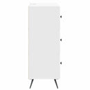 Skuffeskab Hvid 66 x 34,5 x 90 cm Konstrueret træ