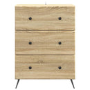 Skuffeskab Sonoma-eg 66 x 34,5 x 90 cm Konstrueret træ