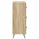 Skuffeskab Sonoma-eg 66 x 34,5 x 90 cm Konstrueret træ