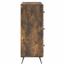 Skuffeskab Røget eg 66 x 34,5 x 90 cm Konstrueret træ