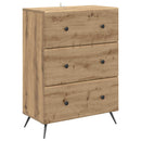 Skuffeskab 66 x 34,5 x 90 cm Konstrueret træ Artisan-eg