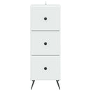 Skuffeskab Hvid 33 x 34,5 x 90 cm Konstrueret træ