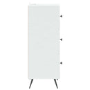 Skuffeskab Hvid 33 x 34,5 x 90 cm Konstrueret træ