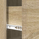 Skuffeskab Sonoma-eg 33 x 34,5 x 90 cm Konstrueret træ