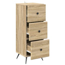 Skuffeskab Sonoma-eg 33 x 34,5 x 90 cm Konstrueret træ
