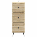 Skuffeskab Sonoma-eg 33 x 34,5 x 90 cm Konstrueret træ