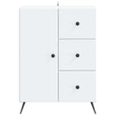 Sideboard med skuffe Hvid 66 x 34,5 x 90 cm Konstrueret træ