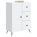 Sideboard med skuffe Hvid 66 x 34,5 x 90 cm Konstrueret træ