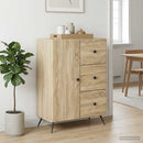 Sideboard Sonoma-eg 66 x 34,5 x 90 cm Konstrueret træ