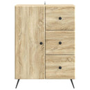 Sideboard Sonoma-eg 66 x 34,5 x 90 cm Konstrueret træ