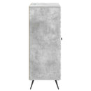Sideboard med skuffe Betongrå 66 x 34,5 x 90 cm Konstrueret træ