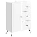 Sideboard Hvid højglans 66 x 34,5 x 90 cm Konstrueret træ