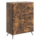 Sideboard med skuffe Røget eg 66 x 34,5 x 90 cm Konstrueret træ