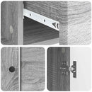 Sideboard Grå sonoma-eg 66 x 34,5 x 90 cm Konstrueret træ