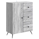 Sideboard Grå sonoma-eg 66 x 34,5 x 90 cm Konstrueret træ