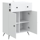 Sideboard med skuffe Hvid 66 x 34,5 x 90 cm Konstrueret træ