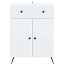 Sideboard med skuffe Hvid 66 x 34,5 x 90 cm Konstrueret træ