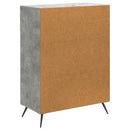Sideboard med skuffe Betongrå 66 x 34,5 x 90 cm Konstrueret træ