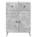 Sideboard med skuffe Betongrå 66 x 34,5 x 90 cm Konstrueret træ