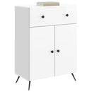 Sideboard Hvid højglans 66 x 34,5 x 90 cm Konstrueret træ