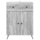 Sideboard Grå sonoma-eg 66 x 34,5 x 90 cm Konstrueret træ