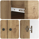 Sideboard Artisan-eg 66 x 34,5 x 90 cm Konstrueret træ