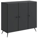 Sideboard Sort 89 x 34,5 x 80 cm Konstrueret træ